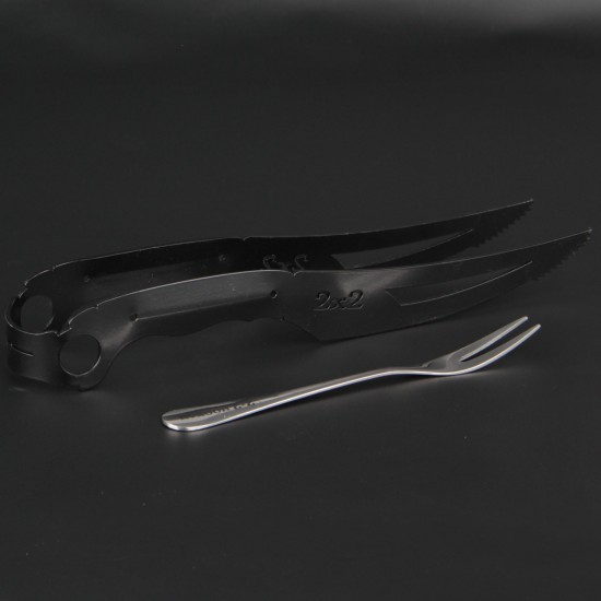 Щипцы 2х2 Hookah Black Knife Gift (коробка)