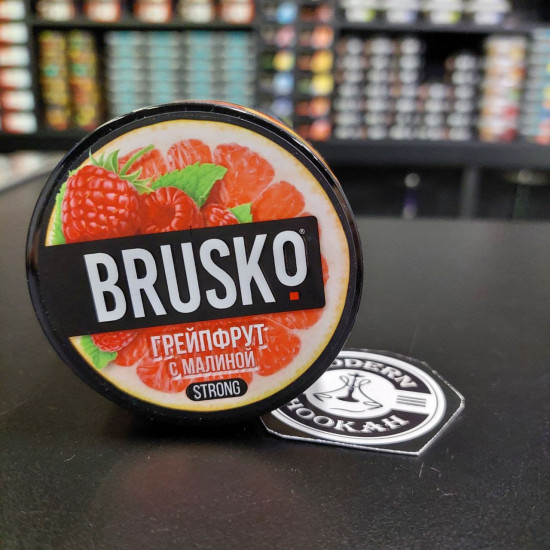 Бестабачная Смесь Brusko Strong Line Грейпфрут Малина 50 грамм