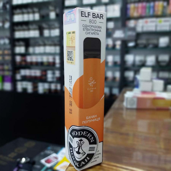 Одноразовый вейп Elf Bar Strawberry Banana 550 (800 затяжек)