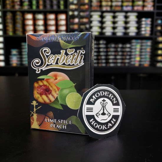 Табак Serbetli Lime Spiced Peach (Пряный Персик Лайм) 50 грамм