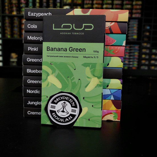 Табак Loud Banana Green (Зеленый банан, 100г) 