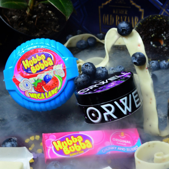 Табак Orwell Hubba Bubba (Черничная Жвачка, 50г)