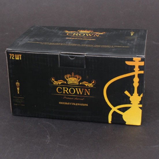 Уголь для кальяна Crown 1 кг (25х25)